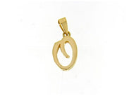 COLGANTE DE ORO AMARILLO DE 18 QUILATES CON INICIAL O LETRA O HECHO EN ITALIA 0.71 PULGADAS