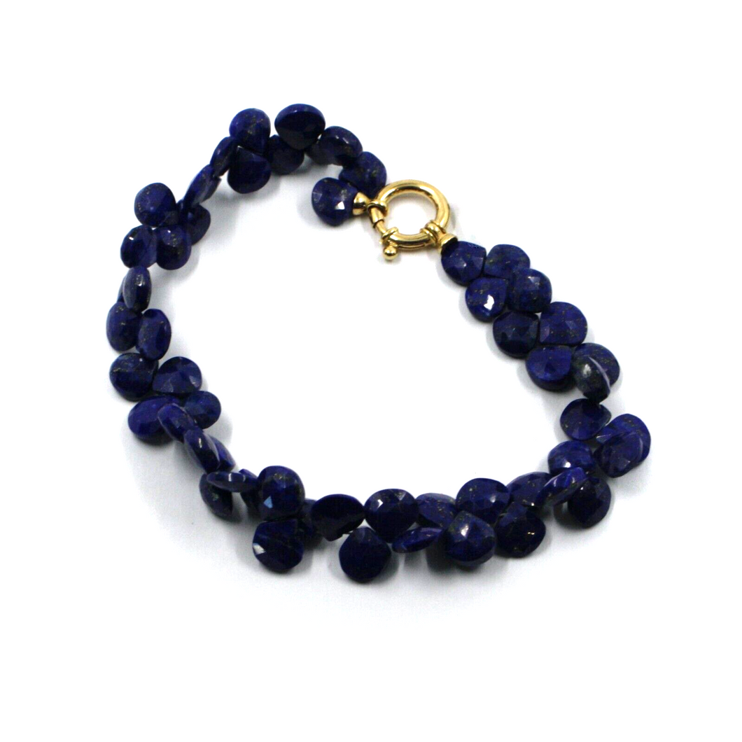 Pulsera de cuentas de oro amarillo de 18 quilates, 18 cm, 7,1