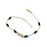 Pulsera de oro amarillo de 18k de 7,5