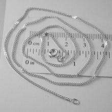 Load image into Gallery viewer, SOLID 18K WHITE GOLD CHAIN NECKLACE 1.1 MM EAR LINK, 17.71 INCHES MADE IN ITALY
