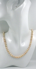 Load image into Gallery viewer, 18k yellow gold 20&quot; necklace 7/7.5mm baroque freshwater round/oval pink pearls
