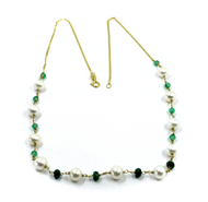 Collar de oro amarillo de 18 quilates de 18