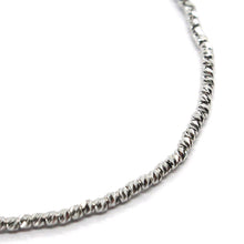 Load image into Gallery viewer, 18K WHITE GOLD BRACELET WITH FINELY WORKED SPHERES, 1.5 MM DIAMOND CUT BALLS
