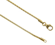 18K YELLOW GOLD BRACELET MINI BASKET ROUND POPCORN LINK 1mm 0.04