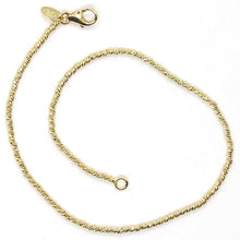 Load image into Gallery viewer, 18K YELLOW GOLD BRACELET WITH FINELY WORKED SPHERES, 1.5 MM DIAMOND CUT BALLS
