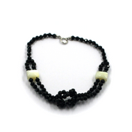 Pulsera de oro blanco de 18 quilates con nudos de múltiples hilos de 18,3
