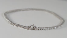 Load image into Gallery viewer, SOLID 18K WHITE GOLD TENNIS BRACELET WITH ZIRCONIA 2.75 CARATS
