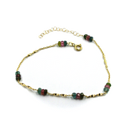 18k yellow gold spiral anklet 9.8