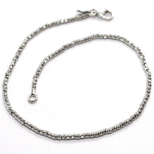 Load image into Gallery viewer, 18K WHITE GOLD BRACELET WITH FINELY WORKED SPHERES, 1.5 MM DIAMOND CUT BALLS
