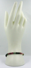 Cargar imagen en el visor de la galería, Pulsera de oro amarillo de 18k de 7,1&quot;, turmalina natural multicolor facetada con óvalos de 5 mm
