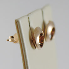 Cargar imagen en el visor de la galería, PENDIENTES REDONDOS DE ORO BLANCO ROSA DE 18 K FINAMENTE TRABAJADOS, RAYOS DOBLES ESTRELLA 
