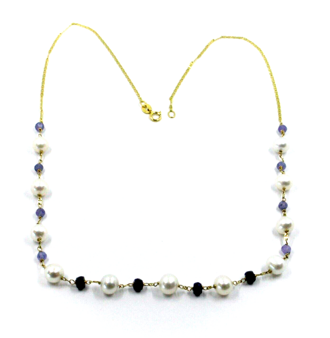 Collar de oro amarillo de 18 quilates de 18