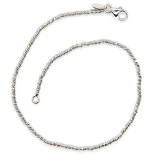 Load image into Gallery viewer, 18K WHITE GOLD BRACELET WITH FINELY WORKED SPHERES, 1.5 MM DIAMOND CUT BALLS
