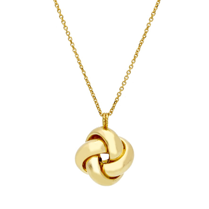 Collar de oro amarillo de 18 quilates de 17,7