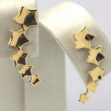 Load image into Gallery viewer, 18k yellow gold pendant star earrings, length 20mm, Made in Italy
