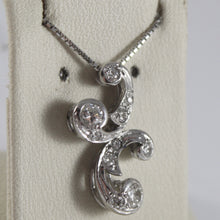 Load image into Gallery viewer, SOLID 18K WHITE GOLD NECKLACE, ETHNIC STYLE WITH DIAMONDS, DIAMOND MADE IN ITALY
