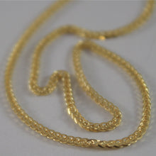 Load image into Gallery viewer, SOLID 18K YELLOW GOLD CHAIN NECKLACE WITH 1MM EAR LINK 23.62 INCH, MADE IN ITALY
