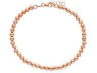 18k rose gold 4mm balls bracelet, 18cm, 7.1