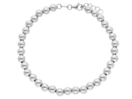 18k white gold 5mm balls bracelet, 18cm, 7.1