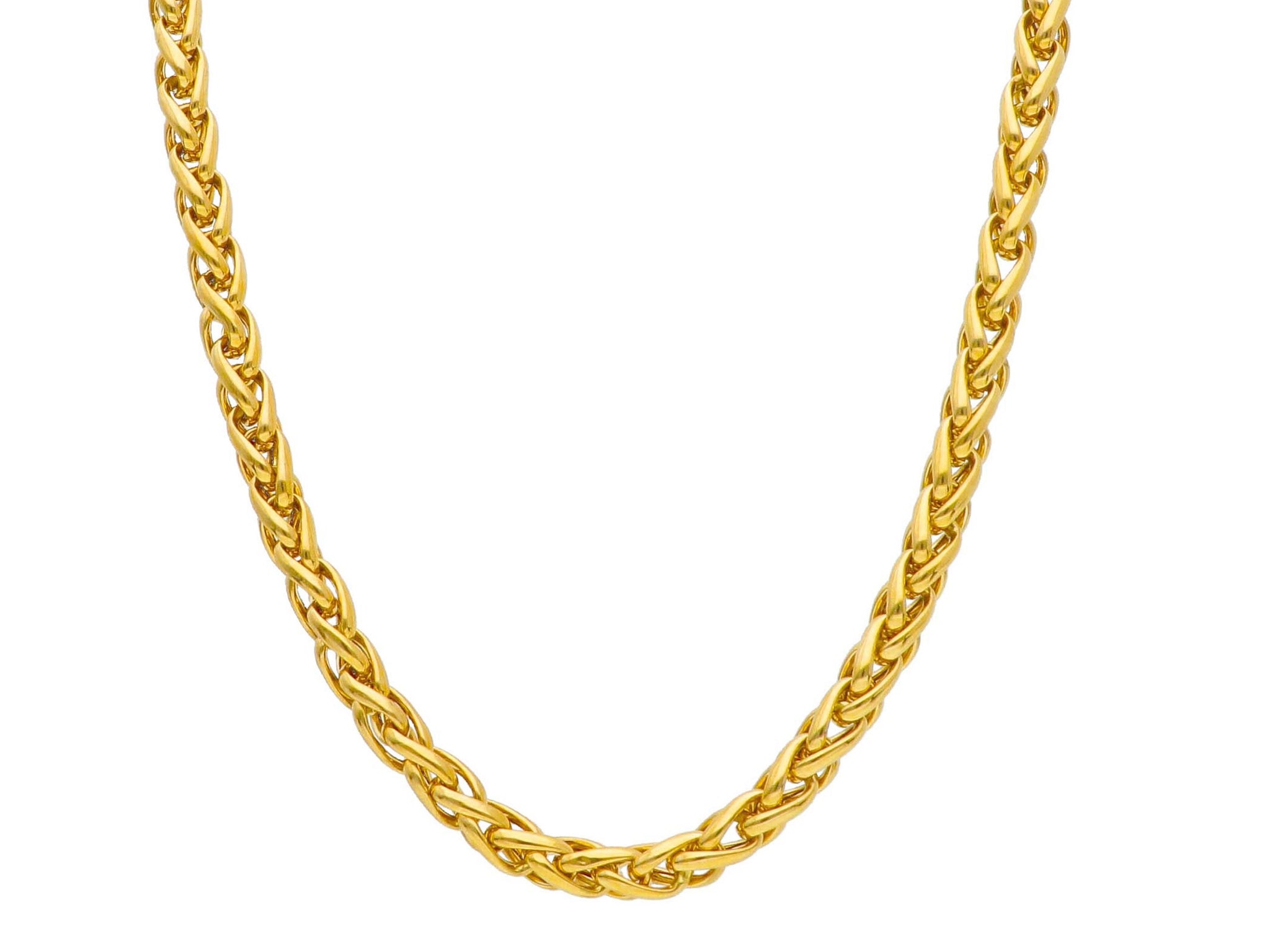 Chunky Curb Link Chain Choker Necklace - Chic Gold Tone Twisted Chain –  ArtGalleryZen