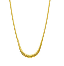 Load image into Gallery viewer, 18K YELLOW GOLD GRADUATED 3-6mm HOLLOW ROUNDED NECKLACE, CUBAN CURB 18 INCHES
