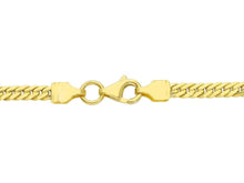 Load image into Gallery viewer, 18K YELLOW GOLD GRADUATED 3-6mm HOLLOW ROUNDED NECKLACE, CUBAN CURB 16.5 INCHES
