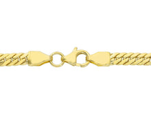 Load image into Gallery viewer, 18K YELLOW GOLD GRADUATED 3.5-7mm HOLLOW ROUNDED NECKLACE, CUBAN CURB 20&quot;
