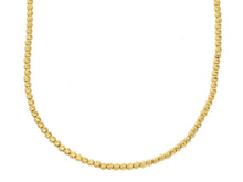 Load image into Gallery viewer, 18K YELLOW GOLD CHAIN FINELY WORKED SPHERES 2 MM DIAMOND CUT BALLS, 20&quot;, 50 CM.
