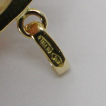 Load image into Gallery viewer, 18k yellow gold pendant charm small initial letter G, 10mm, 0.4&quot;, with diamond.
