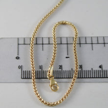 Load image into Gallery viewer, 18K YELLOW GOLD CHAIN LITTLE BASKET ROUND LINK POPCORN 2 MM WIDTH 19.69 IN.
