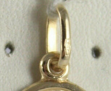 Load image into Gallery viewer, solid 18k yellow gold Miraculous medal pendant, Virgin Mary, Madonna, 17x25mm.
