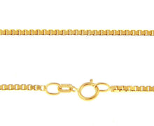 Load image into Gallery viewer, SOLID 18K YELLOW GOLD CHAIN 2mm VENETIAN SQUARE BOX 16&quot;, 40 cm, MADE IN ITALY
