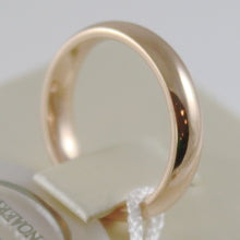 Load image into Gallery viewer, 18K YELLOW GOLD WEDDING BAND UNOAERRE COMFORT RING MARRIAGE 4 MM, MADE IN ITALY.
