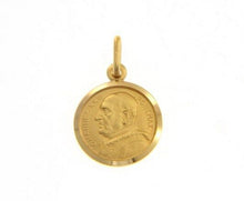 Load image into Gallery viewer, SOLID 18K YELLOW GOLD POPE JOHANNES JOHN XXIII MEDAL VERY DETAILED MADE IN ITALY.
