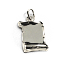 Charger l&#39;image dans la galerie, 18k white gold parchment medal pendant length 18mm zodiacal sign sagittarius.
