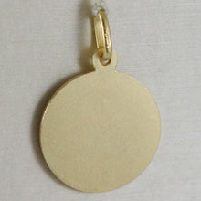 Load image into Gallery viewer, solid 18k yellow gold Saint Pope John Paul II, diameter 13 mm medal pendant, very detailed
