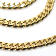 Load image into Gallery viewer, MASSIVE 18K GOLD GOURMETTE CUBAN CURB CHAIN 3.5 MM 24 IN. NECKLACE MADE IN ITALY.
