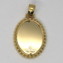 Load image into Gallery viewer, 18K YELLOW WHITE GOLD MEDAL OVAL PENDANT, GUARDIAN ANGEL WITH FRAME
