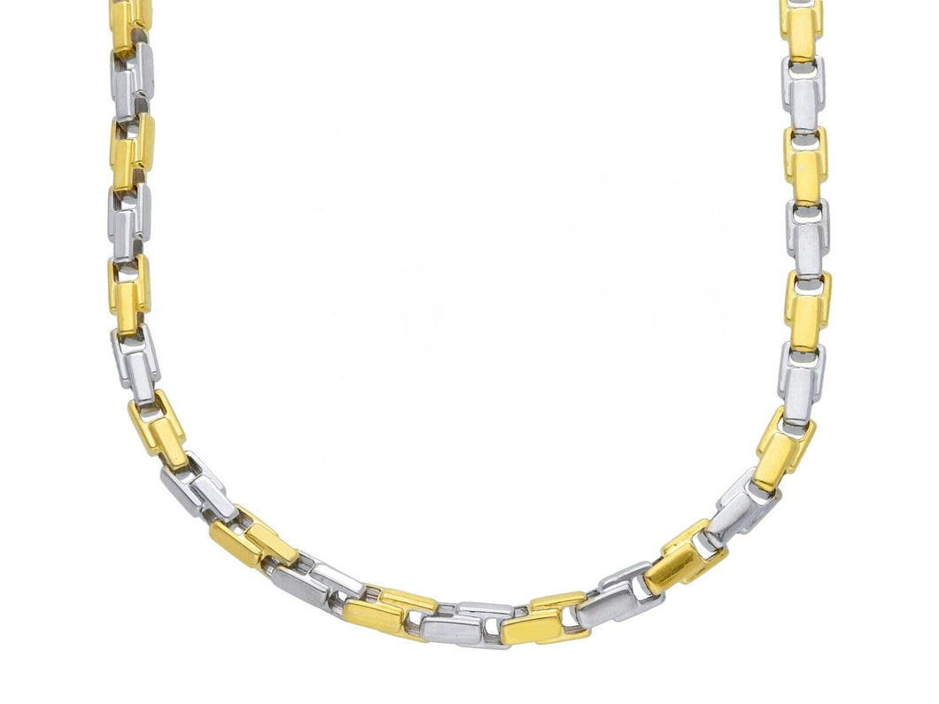 Chain Link Necklace in 18K Yellow Gold, 3.5mm