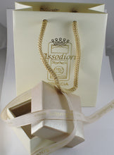 Load image into Gallery viewer, 18K YELLOW GOLD FIGARO CHAIN 2 MM WIDTH 24 INCH LENGTH ALTERNATE NECKLACE MADE IN ITALY.

