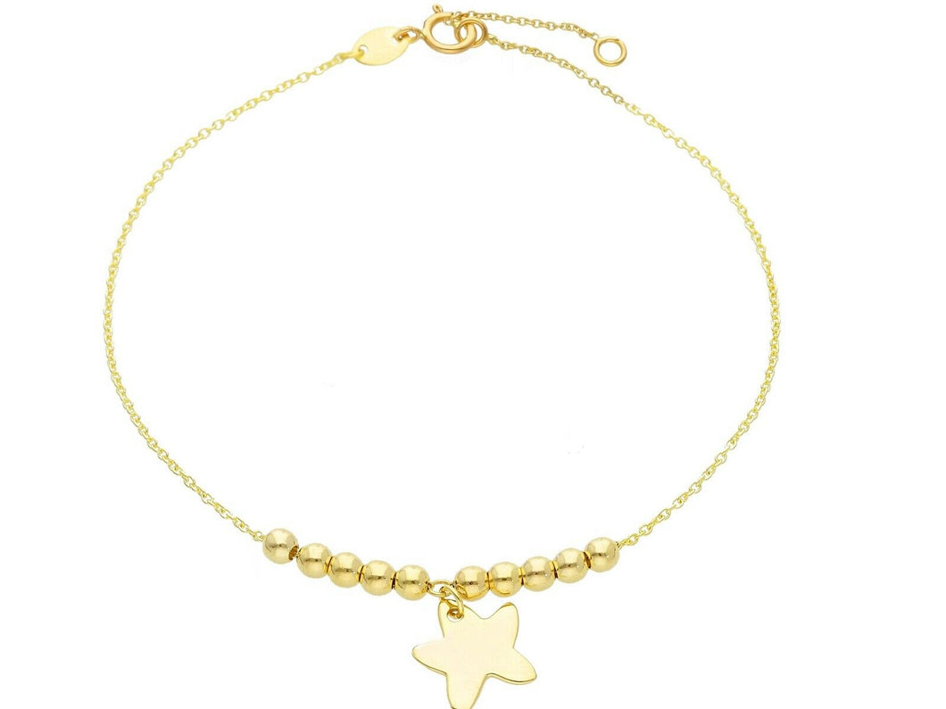 18k yellow gold bracelet 18.5cm 7.3