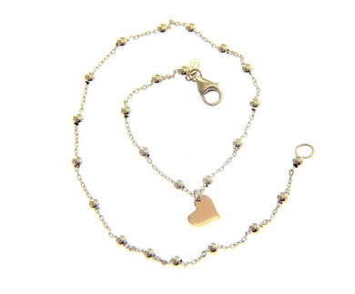 18k white rose gold anklet 9.8