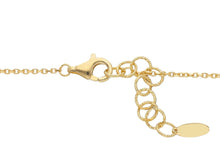 Load image into Gallery viewer, 18K YELLOW GOLD NECKLACE FINELY WORKED 30mm CALLA FLOWER PENDANT, ROLO CHAIN.
