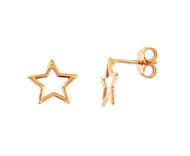 18k rose gold star 10mm 0.4