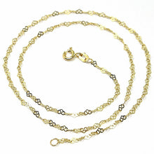 Load image into Gallery viewer, 18K YELLOW GOLD CHAIN HEART LINKS THICKNESS 2mm, 0.08&quot; LENGTH 40cm, 16&quot;, HEARTS.
