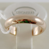 SOLID 18K YELLOW GOLD WEDDING BAND UNOAERRE RING 7 GRAMS MARRIAGE MADE IN ITALY.