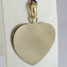Load image into Gallery viewer, 18K YELLOW GOLD HEART, PHOTO &amp; TEXT ENGRAVED PERSONALIZED PENDANT 30 MM, MEDAL
