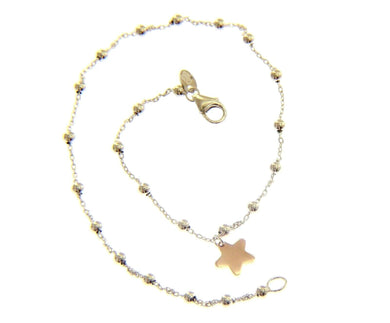 18k white rose gold anklet 9.8