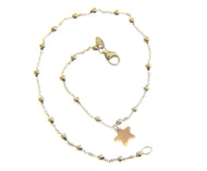 18k white rose gold anklet 9.8