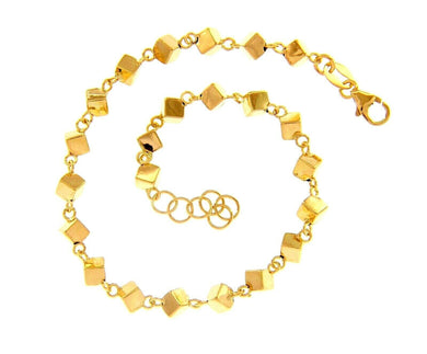 18K YELLOW GOLD BRACELET, 19cm 7.5
